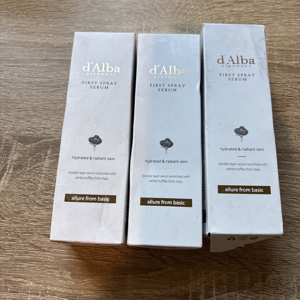 NEW LOT OF 3 d'Alba Piedmont First Spray Serum White Truffle from Italy 3.38 oz